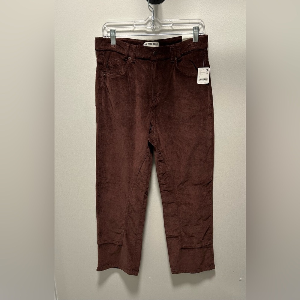 We The Free Brown Corduroy Cropped Pants
